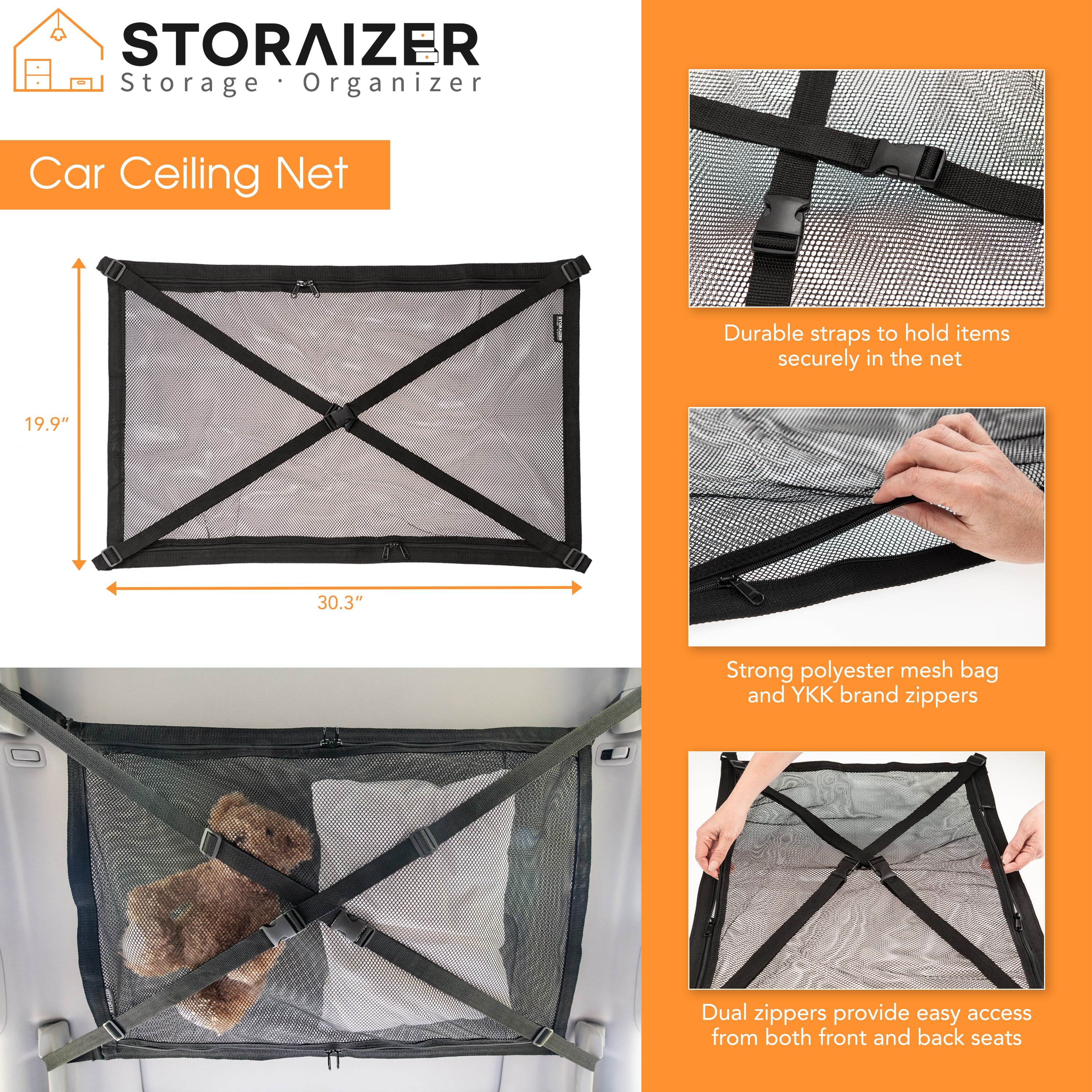 Storaizer Car Ceiling Net