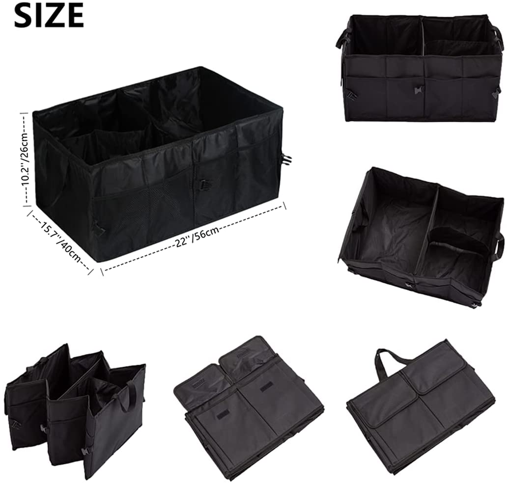 Black Folding Car Trunk Organizer