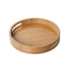 Bamboo Round Serving Tray Multipurpose Platter