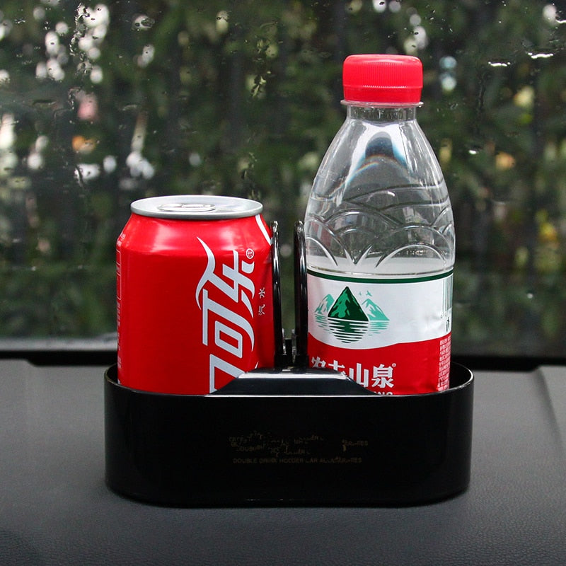 Portable Auto Vehicle Dual Hole Drinks Holder