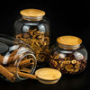 Glass Jar with Wood Lid