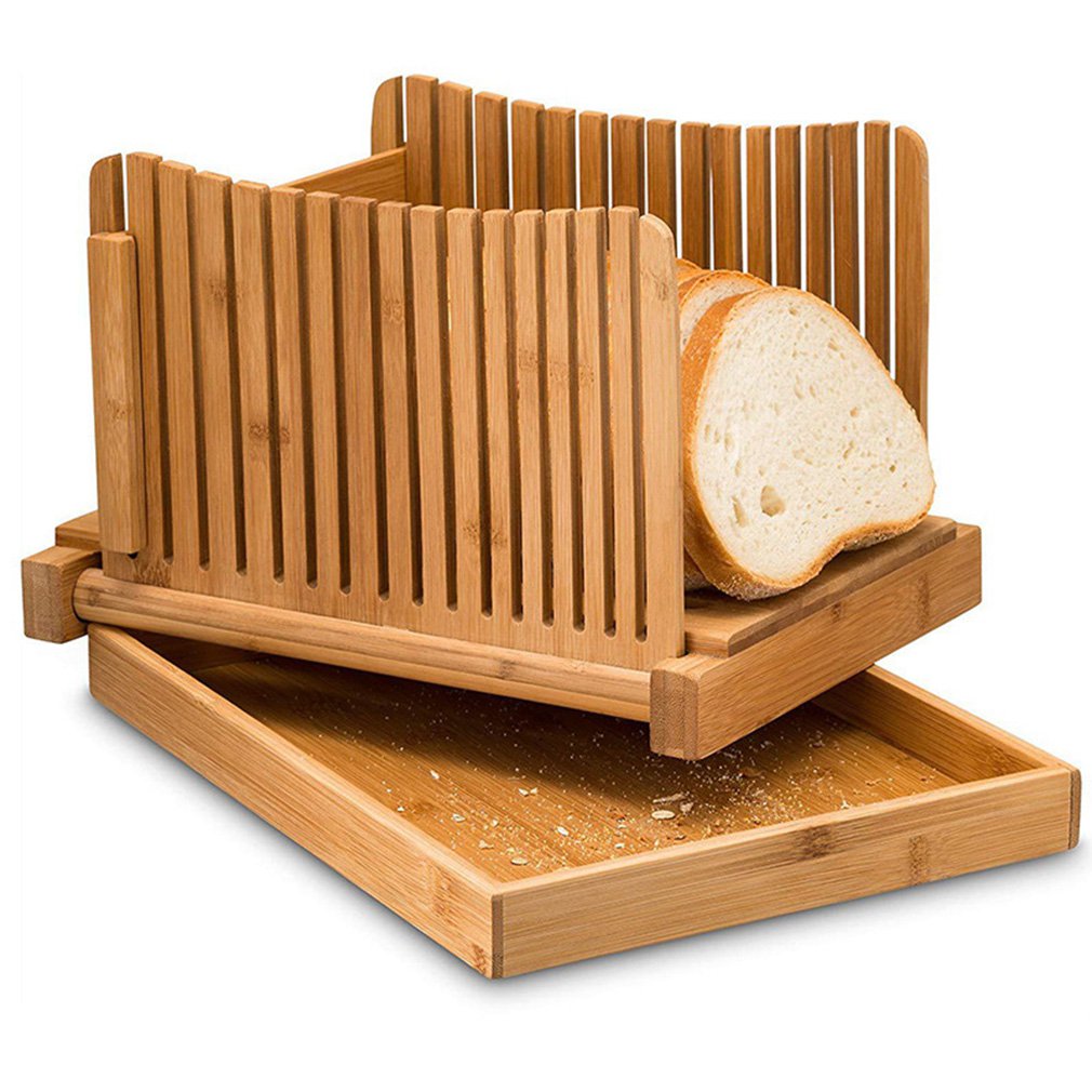 Foldable Bamboo Bread Slicer