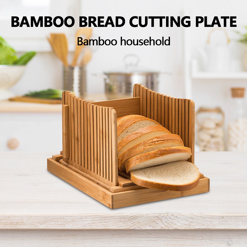 Foldable Bamboo Bread Slicer