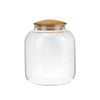 Glass Jar with Wood Lid 900ml