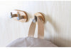 Natural Bamboo Stainless Steel Hook Wall Rustproof Shelf
