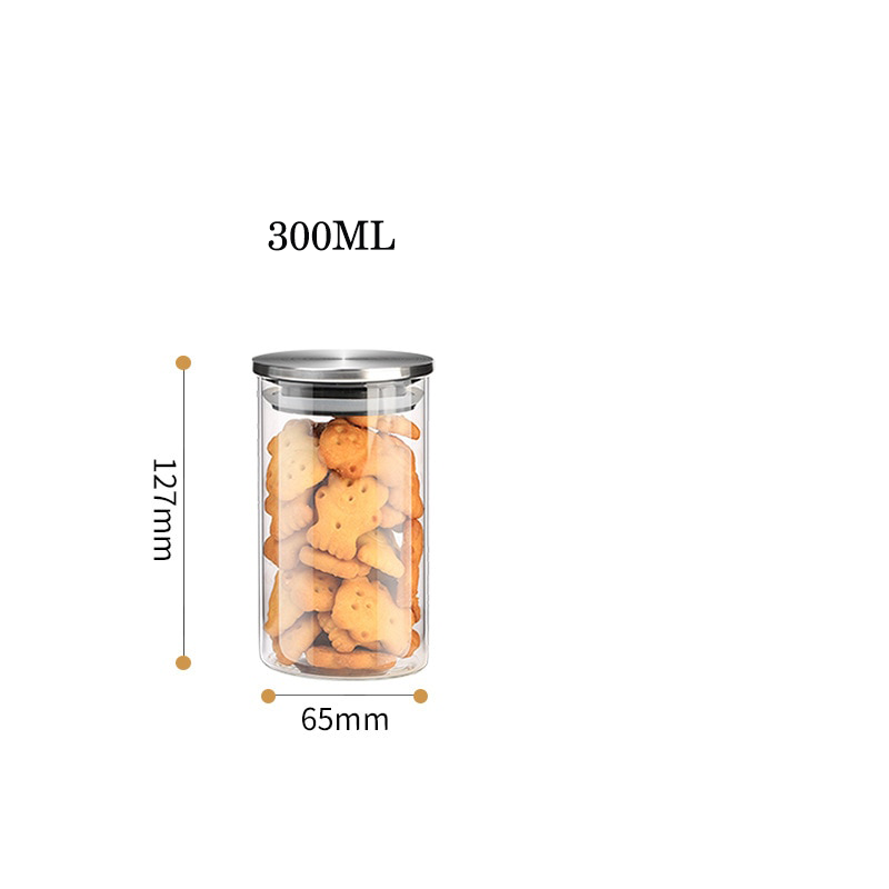 European Food Grade 304 Stainless Steel Storage Jar