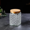 Vintage Engraved Glass Storage Jar