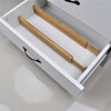 2/4PCS Bamboo Drawer Dividers Bedroom Kitchen Drawer Storage