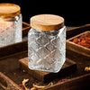 Vintage Engraved Glass Storage Jar