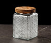 Vintage Engraved Glass Storage Jar