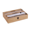 3 In 1 Bamboo Wrap Dispenser Storage Dispenser