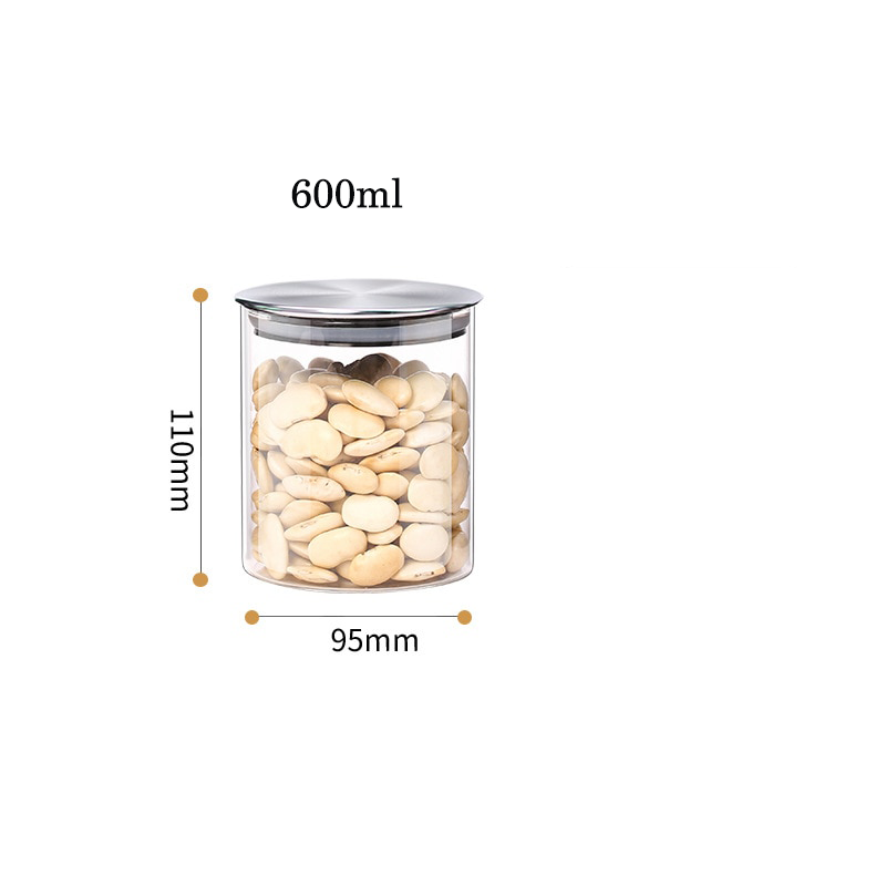 European Food Grade 304 Stainless Steel Storage Jar