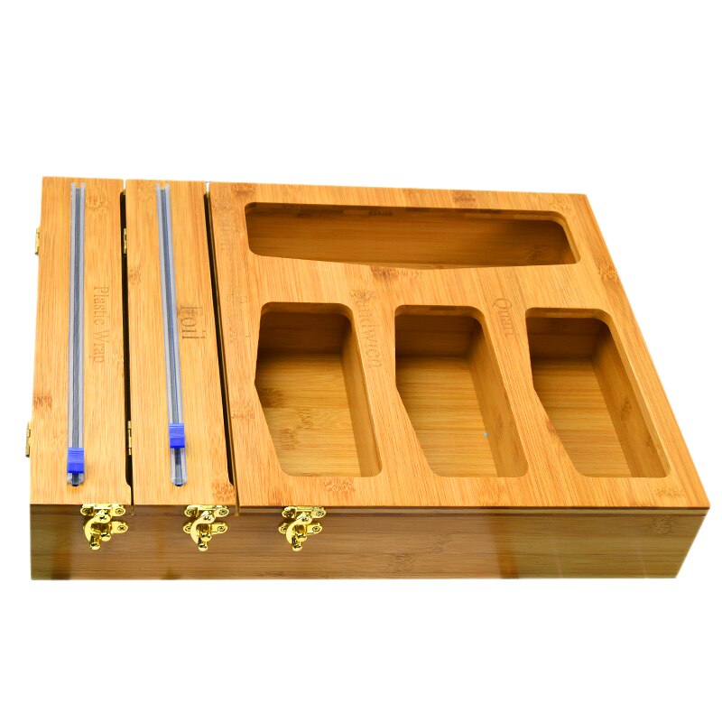  Ziplock Bag Organizer - Bamboo Bag Storage Organizer