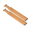 2/4PCS Bamboo Drawer Dividers Bedroom Kitchen Drawer Storage