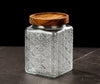 Vintage Engraved Glass Storage Jar