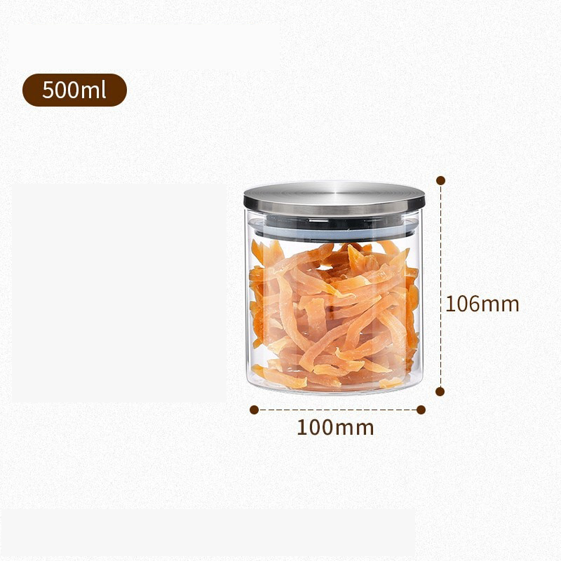 European Food Grade 304 Stainless Steel Storage Jar