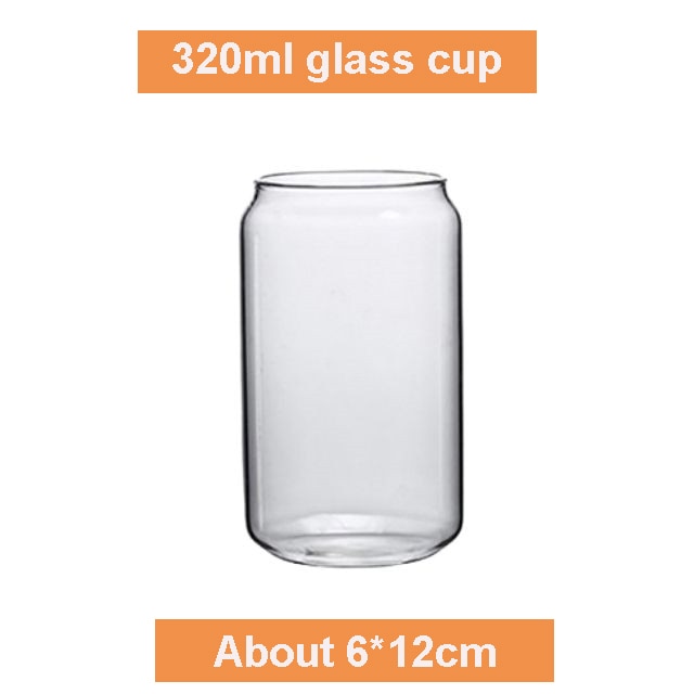 Glass Cup With Bamboo Lid and Straw