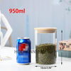 Load image into Gallery viewer, Mason Candy Jar For Spices Bamboo Cover Container