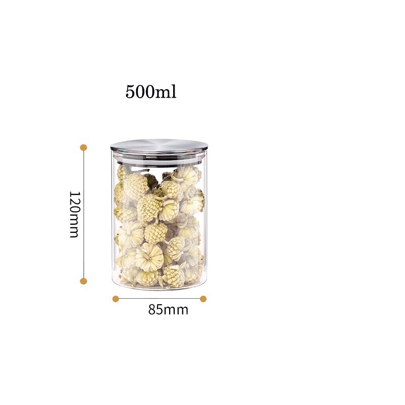 European Food Grade 304 Stainless Steel Storage Jar