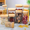 Seasoning Bottle Glass Spice Transparent Square Glass Storage