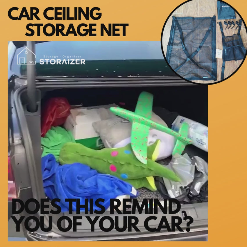 Storaizer Car Ceiling Storage Net Installation