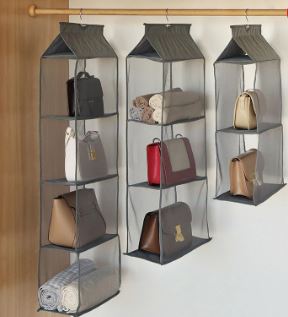 Handbag Hanging Organizer Hanging Purse Organizer For Closet