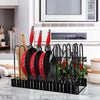 Pot and Pan Organizer for Cabinet Adjustable 8 Non-Slip Tiers Pot Rack