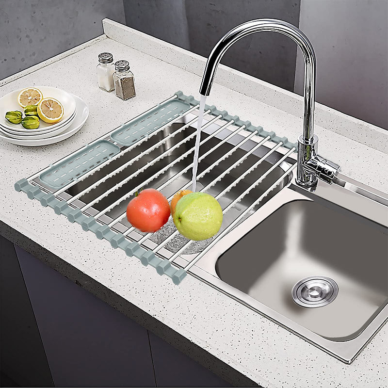 Double Layer Aluminum Alloy Sink Stand Dish Drying Rack Kitchen Organi –  Boon Global Enterprise