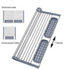 Foldable Stainless Steel Dish Drying Rack